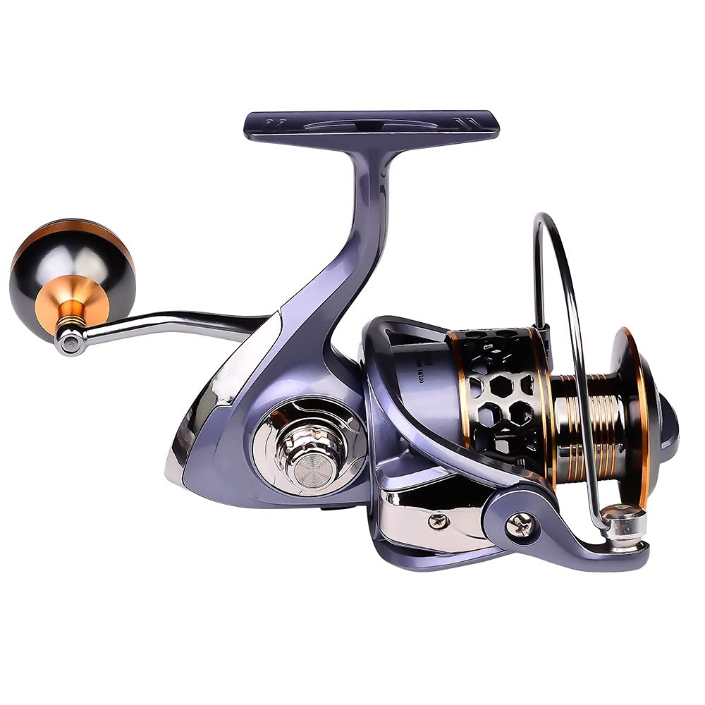SPTFH Spinning Gear Ratio Max Drag Force Handle DR4000 CNC Metal Suitable for Freshwater and Saltwater Fishing Reel, Ultra-lightweight Long-casting