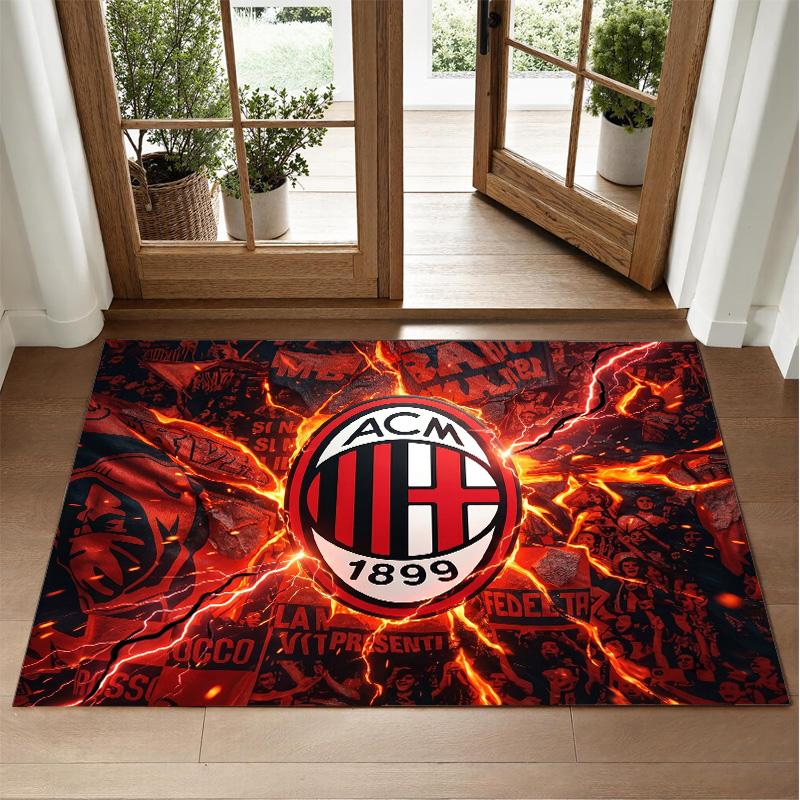 AC Milan Design Crystal Velvet Rug Soft Decorative Mat for Bedroom Entrance