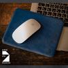 DE Tochigi 200mm X Genuine Made In Simple Suede Blue [AM MASU] Mousepad, Leather, 160mm, Leather, Japan, Design, Backing, MP-032