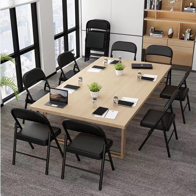 Versatile Folding Chair: Soft Upholstered, Metal Frame, Portable, Ideal for Dining, Office, or Training Use