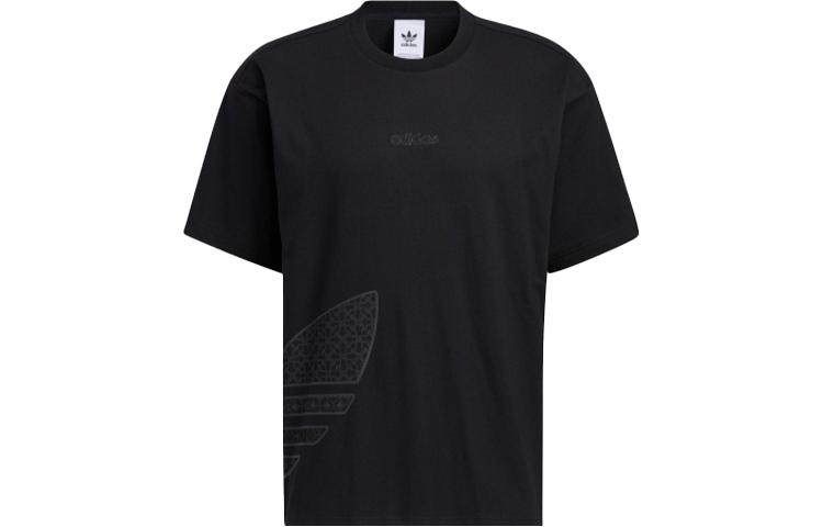 Adidas Originals Drop Shoulder Sleeve T Shirt Unisex Black HC0574 S