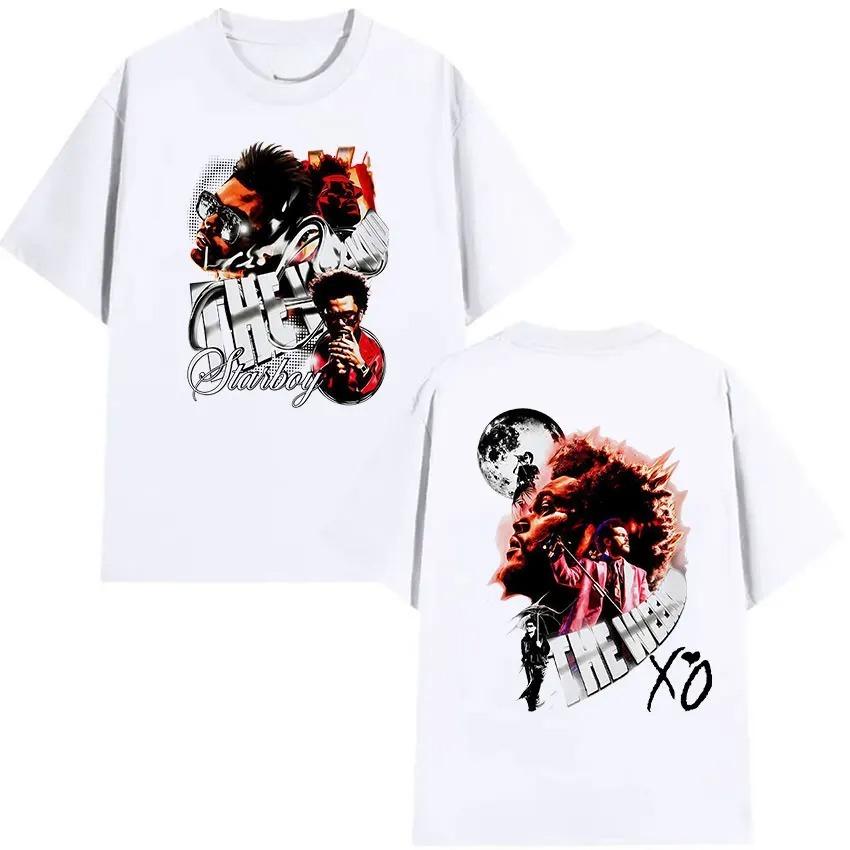 

Rapper THE WEEKND STARBOY Tour 2026 Graphic T Shirt Women Unisex Hip Hop Pop Music Short Sleeve Cotton T-shirts Streetwear Y2K S