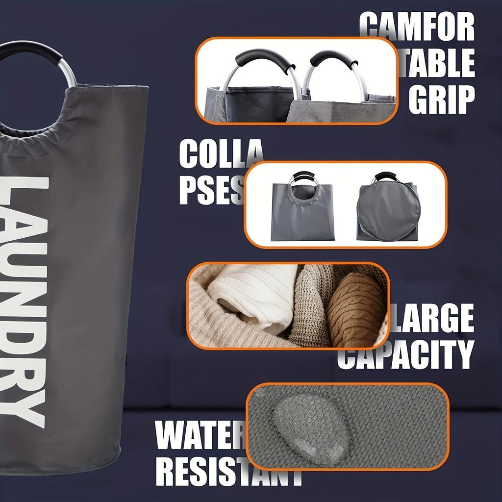 Oxfordcloth laundry bag Waterproof Laundry Basket foldable clothes bucket large-capacity dirty clothes basket Bathroom stora bag