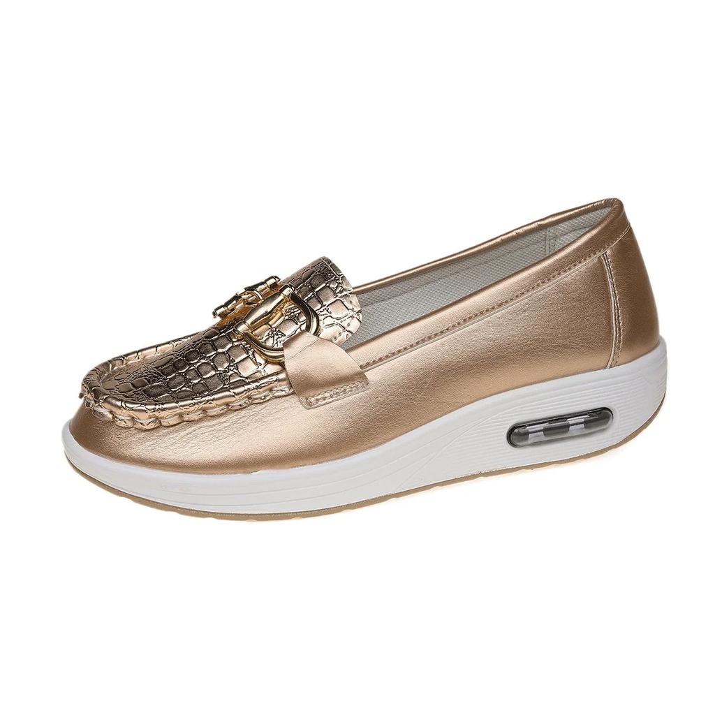 Women Casual Wedge Platform Shoes 2024 Spring Autumn Designer Comfort Non Slip Loafers Ladies Slip On Sneakers Zapatos De Mujer