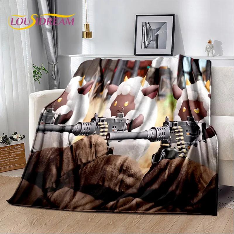 

3D Cartoon Palworld Game Games Blanket,Soft Throw Blanket for Home Bedroom Bed Sofa Picnic Travel Office Rest Cover Blanket Kids 75x90cm