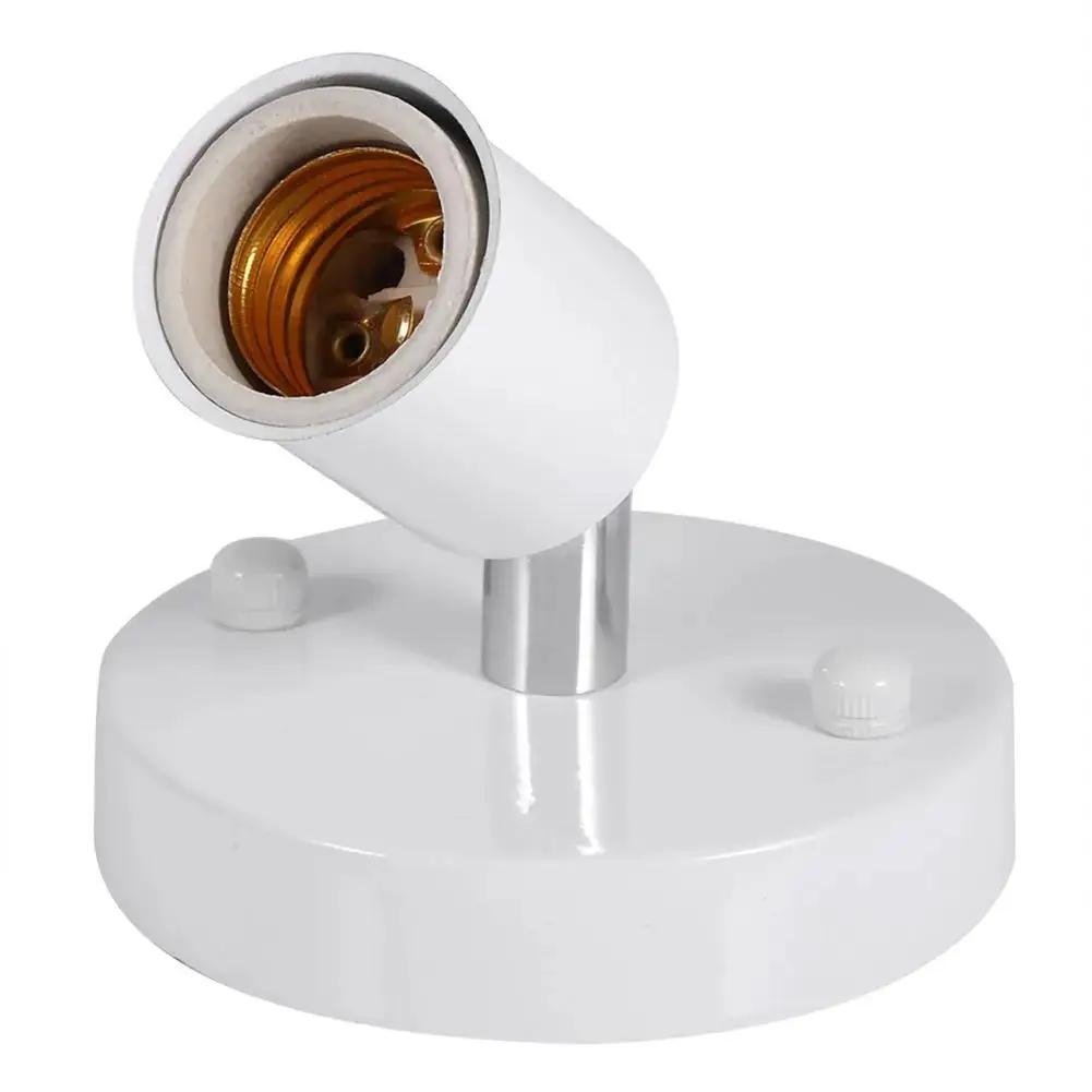 Vintage Retro Lamp Base E27 Ceiling Light Wall Mounted Lamp Bulb Holder Socket 180 Degree Rotating for Bedroom Office F7M3
