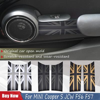 For MINI Cooper S JCW F56 F57 Trim Auto-Styling Accessories The Black Flag Car Interior Door Handle Knob Cover Modified