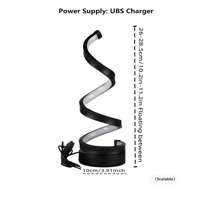Modern USB-Powered Adjustable Spiral LED Desk Lamp