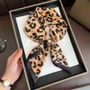 Classical Leopard Print Neckerchief 70*70 Cm Silk Square Scarf Women Soft Satin Headscarf Hijab Female Headband Foulard Decorate
