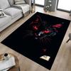 1pc Black Cat Carpet Anti Slip Polyester Floor Mat for office,Bedroom