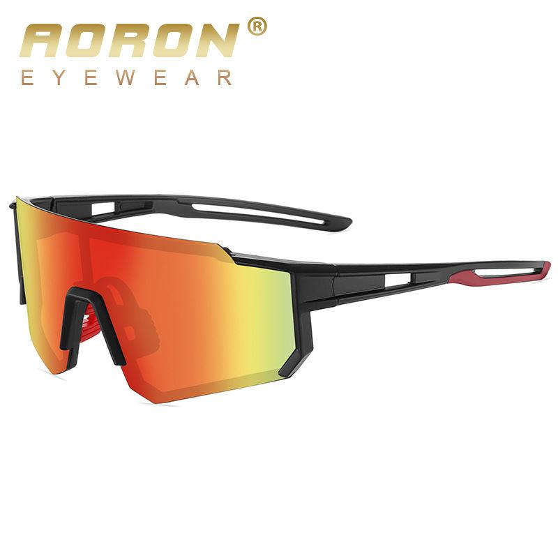 AORON Big Lens Cycling Sunglasses Outdoor Fashion Sport Driving Skiing Glasses for Men Women Polarized Sunglasses