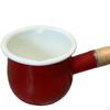 17oz Mini-Milchtopf, Kleiner Topf Suppentopf Mehrzweck-Kochgeschirr mit Holzgriff für Tee