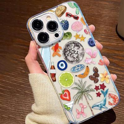 Custodia Soft Shell con Motivo Disco per iPhone 11-16