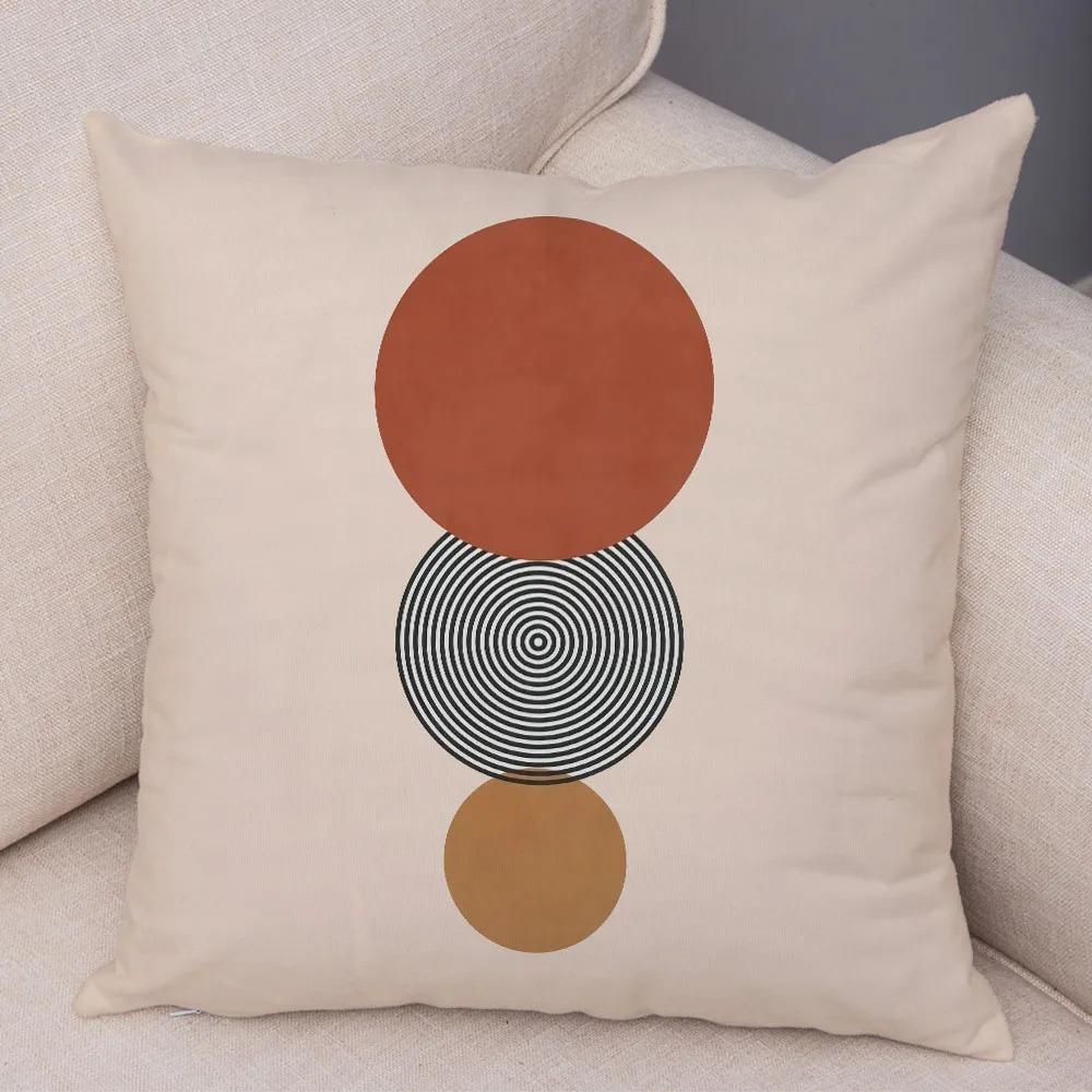 Simple Illustration Style Pillowcase Interior Decoration Office Living Room Home Pillowcase