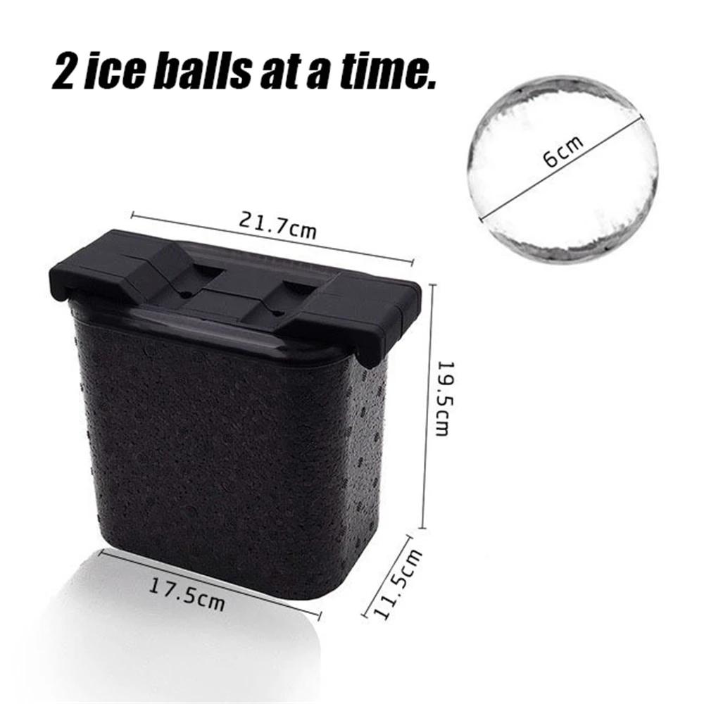 Eiskugelform aus Silikon, Eiswürfelform, Kugelform, Eiswürfelschale, großes Küchenzubehör, hohe Transparenz, ohne Blasen