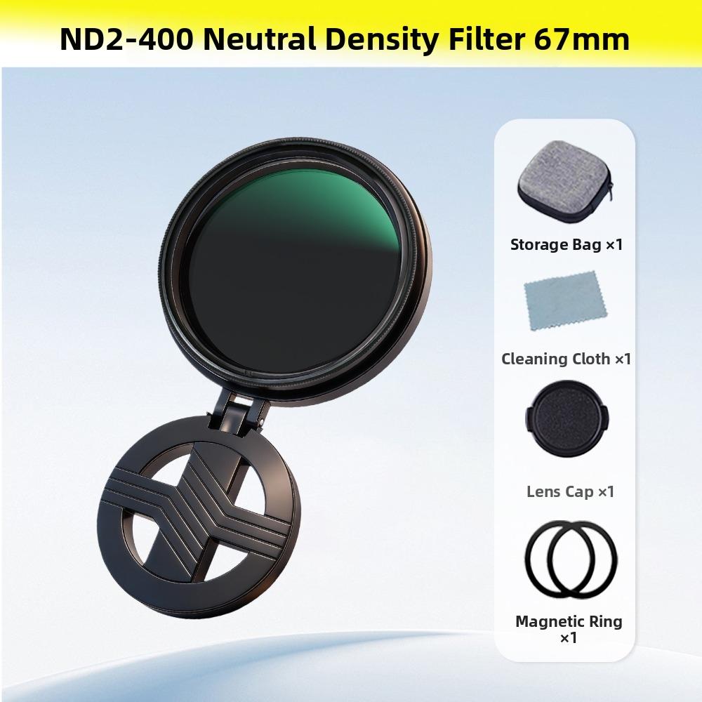 52mm 67mm Magnetic ND Filter Adjustable ND2-400 Phone ND Filter Kit Camera Lens Clip For Vlog
