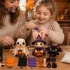 DIY Feiertagsdekorationen Halloween Freunde Patchwork-Set, Tiernähen Machen 4 Bastelsets für Anfänger Entzückende Charaktere, Handgemachtes Geschenk Dekoration Stoff