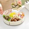 ZISIZ Rotating Six-Compartment Hotpot Meal Prep Plate
