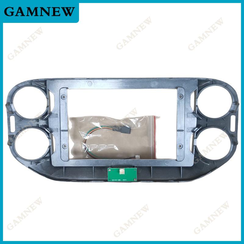 10 Inch Car Frame Fascia Adapter Canbus Box Decoder For Volkswagen Tiguan 2010-2017 Android Radio Dash Fitting Panel Kit
