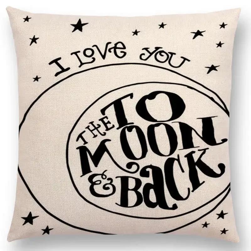 Newest Black Letter Brave Confidence Hope Forceful Warm Words Cushion Cover Christmas Gifts Sofa Throw Pillow
