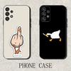 Funny D-DucK Goose Meme Phone Case For Samsung S25,S24,S21,S22,S23,S30,Ultra,S20,Plus,Fe,Lite,Note,10,9,5G Black Cover