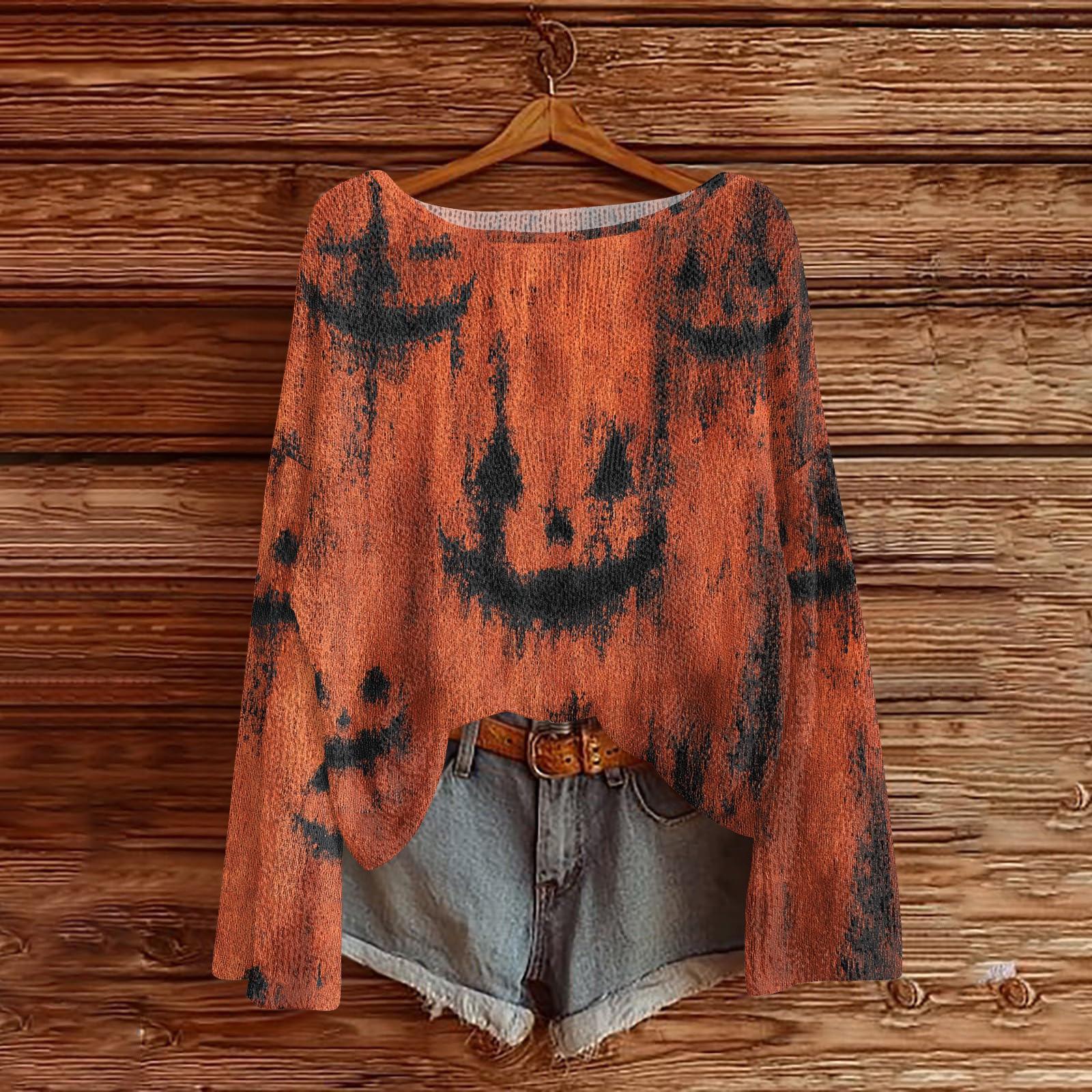 

Женские осенние свитера с длинным рукавом, топы с принтом, пуловеры, свободная нарядная повседневная базовая одежда M киноварь