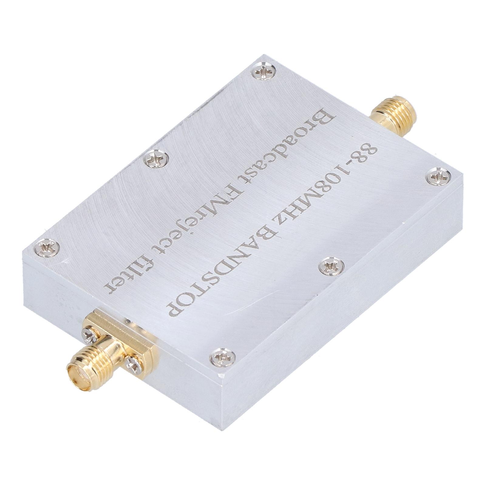 

Полосозаграждающий фильтр 88-108 МГц Алюминиевый сплав Все в одном Без заусенцев Износостойкий Фильтр подавления FM