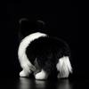 Simulation Black Dog Doll Cute Samoyed doll Real Life Animal White Dog Stuffed Plush Toy Model  Gift Original