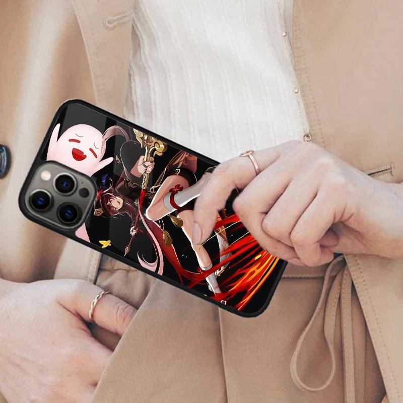 Potrait Hu Tao Genshin Impact Magnetic Phone Case For APPLE iPhone 17 Air 16 14 13 12 Pro Max 15 Plus Wireless MagSafe Cover