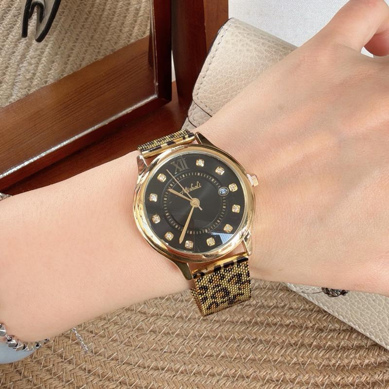 Barrel Type Watch Women'S Niche Design Simple Temperament Roman Scale Retro Women'S Watch