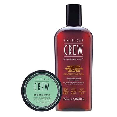 Dárková sada pro muže American Crew Hair Foaming Cream Daily Deep Hydratační šampon