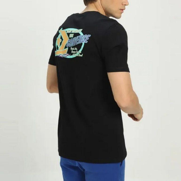 Converse SKATE VIBE GRAPHIC T Shirt Men's Black 10025441-A01