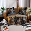 Chic Lovely Cat Pillow Cover Cushion Pillowcase Modern Style Durable Soft Polyester Home Decor, Bedroom Accessory