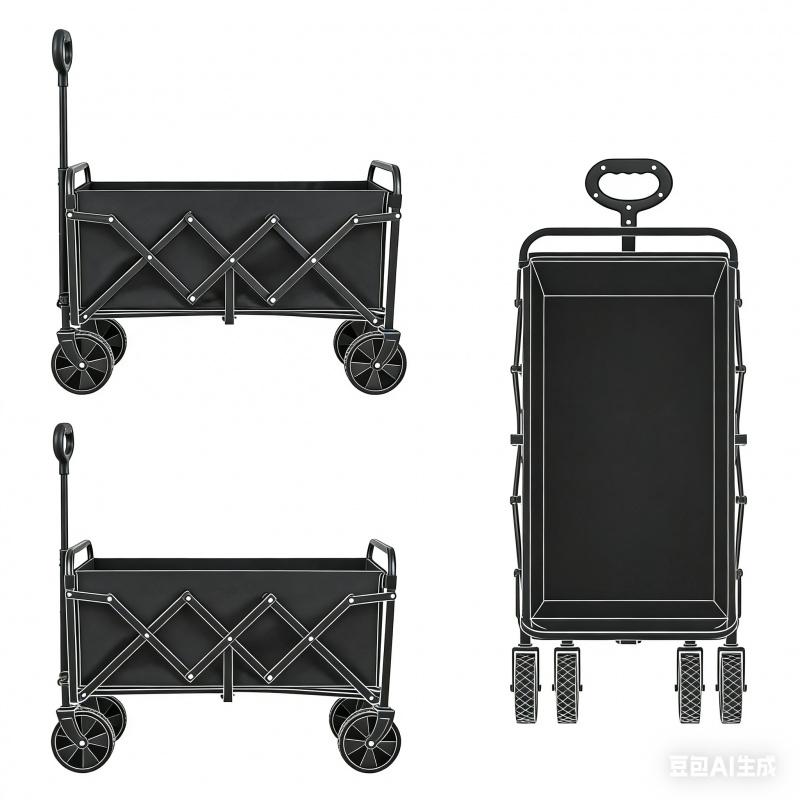 Portable lightweight detachable folding camping cart1PCSSmall size home outdoor camping garden trolley