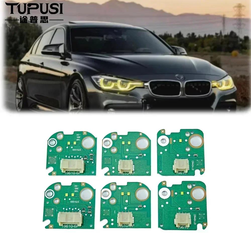 BBIT7 BMW F30 F31 DRL Angel Eyes Yellow LED Daytime Running Lights 6V Upgrade For 320i 330i 340i 2016-2019 Front Bumper Light | TUPUSI