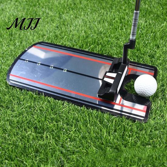 Beginner Golf Training Aid Putting Mirror, Alignment with Putter Line, Ball & Warm-Up Gear Practice Tool for Indoor Outdoor Line