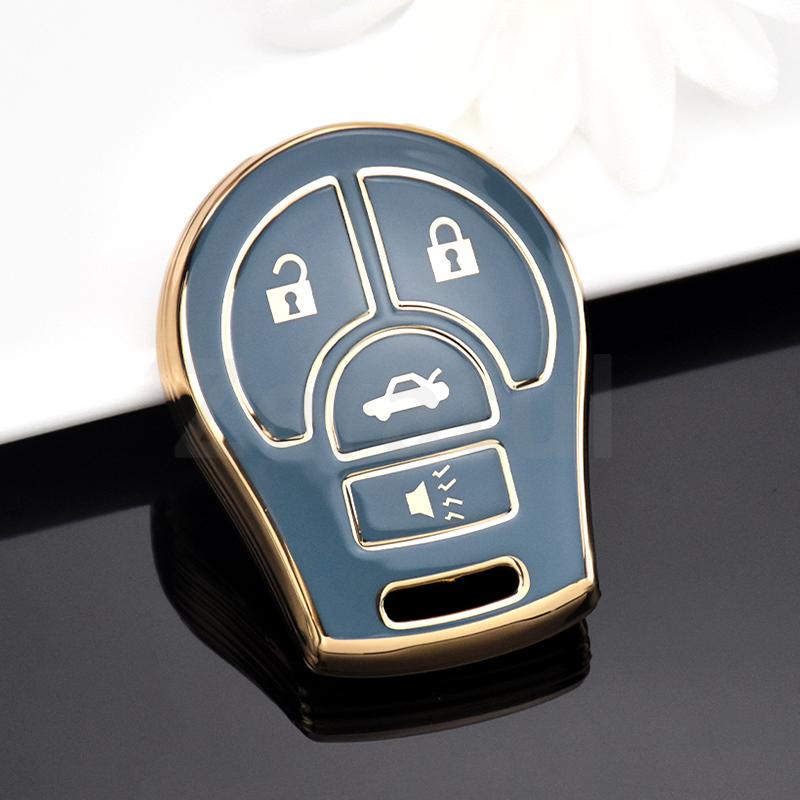 2/3/4Button Car Key Case Cover For Nissan March Tiida Altima Armada Cube Juke Maxima Pathfinder Rogue Shell Fob Holder Protector
