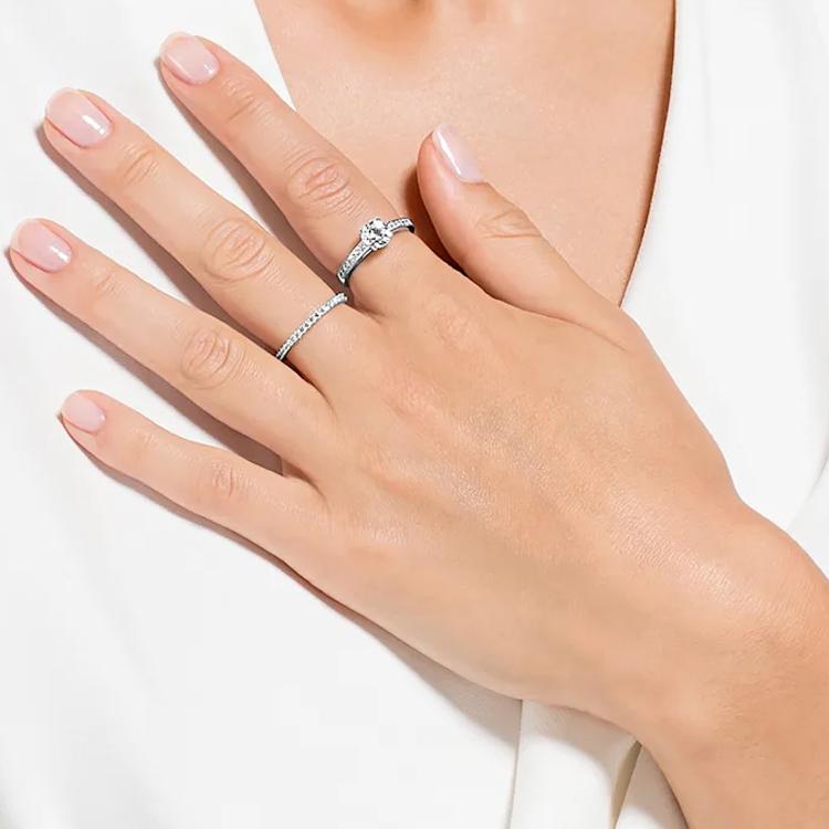Swarovski Alloy Rings Women's Silver 5184317