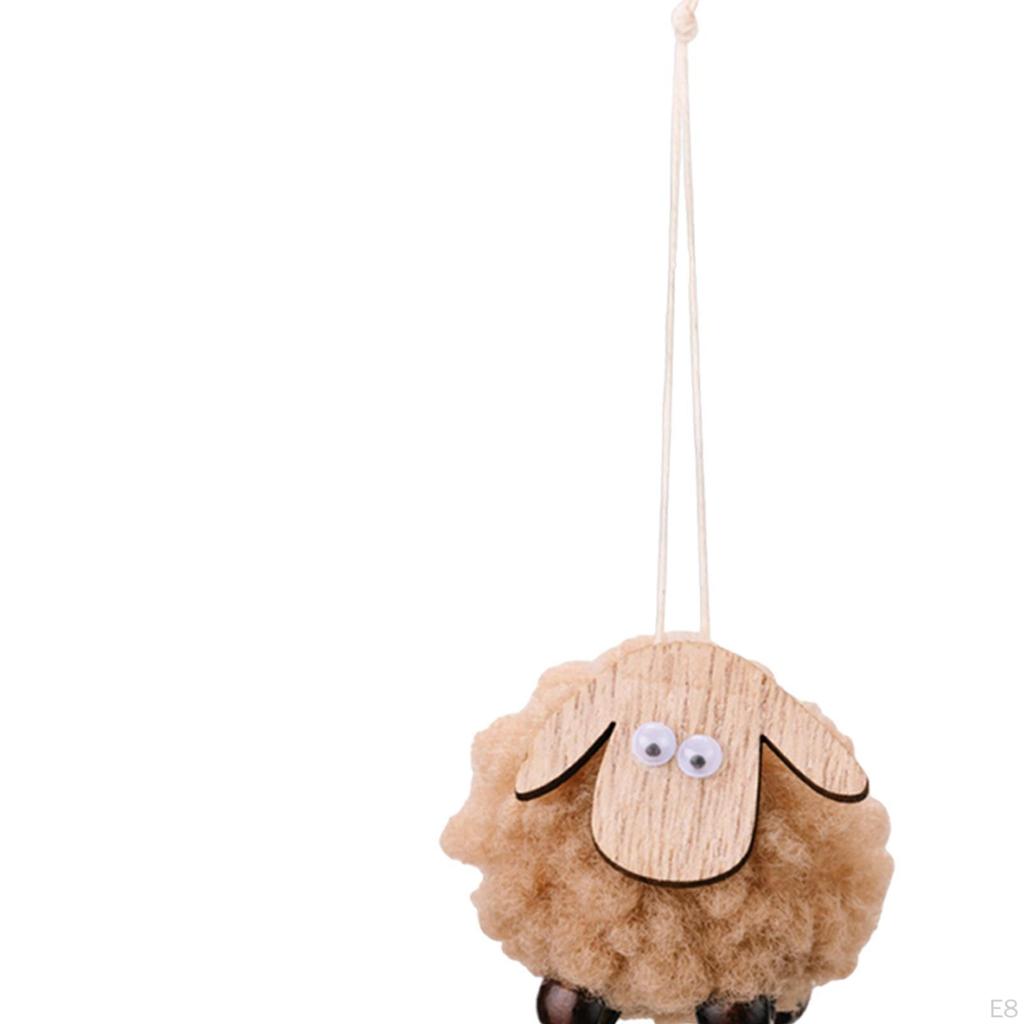 Weihnachts-Lamm Ornament Dekoration Liebliches Wollschaf zum Aufhängen für Zuhause Feiertag