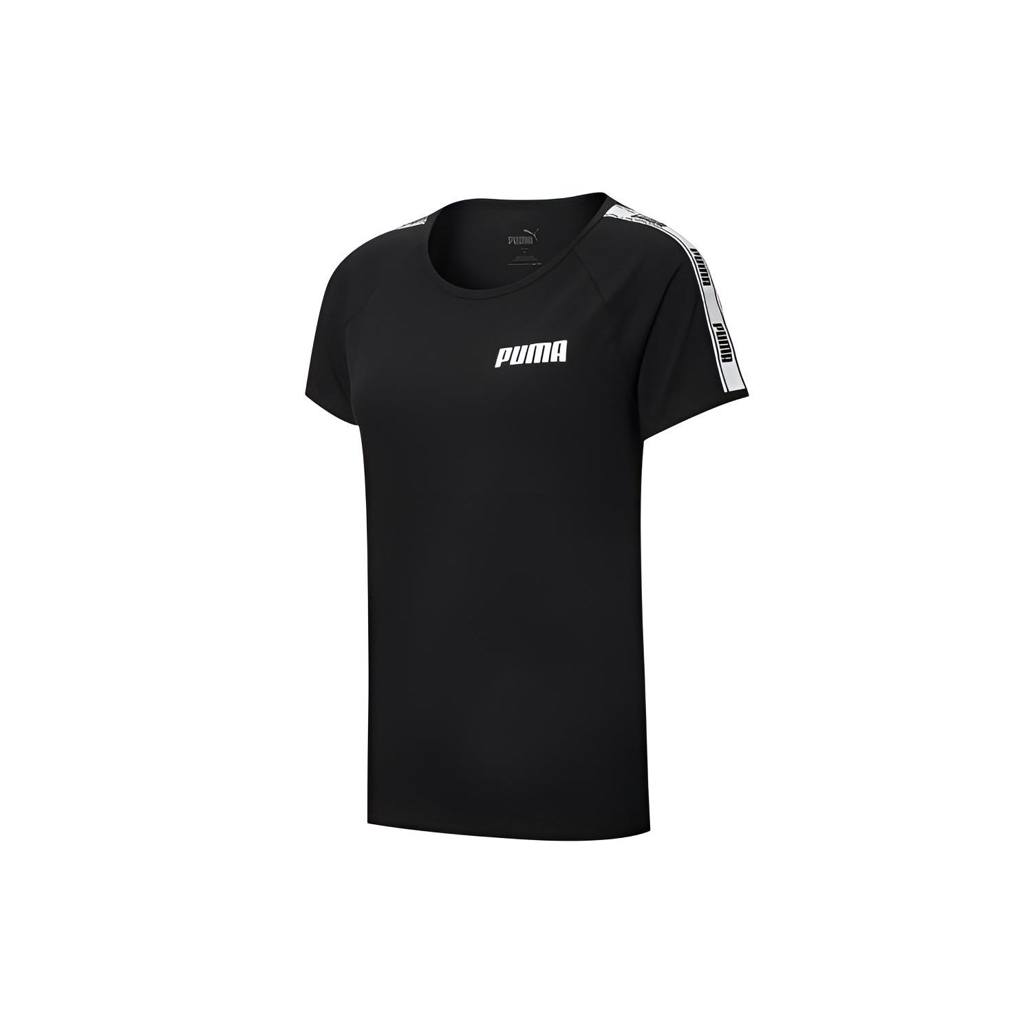 

Puma Футболка с коротким рукавом и круглым вырезом в винтажном американском стиле с принтом логотипа, женская, черная 587004-01 S