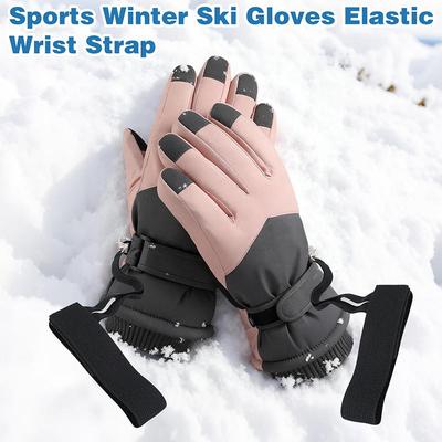 Elastische Handgelenkschlaufen für Skihandschuhe Verstellbare Skihandschuh-Leine für Damen und Herren Sport Skihandschuh Anti-Verlust-Riemen