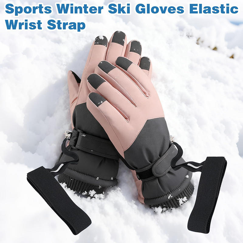 Nylon Wrist Straps Black 10 Inches 2 Pieces Elastic Gloves Accessories For Men Women Winter Sports Skiing Anti Loss Hanging Straps For Gloves Fixing
