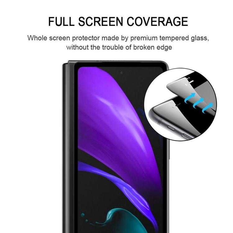 Full Glue Screen Tempered Glass Film For Samsung Galaxy Z Fold2 5G