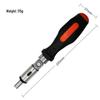 Adjustable 0-180° Ratchet Screwdriver with Hex Socket and Bi-Directional Turn