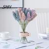 Falsk Lavendel 1 Bukett Icke-bleknande Färskhållande Konstgjord Silkesblomma Hushållskonstblommor för Hemmet