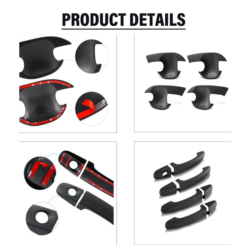 Door Handles Bowl erts Cover Protector Door Handle Cover for Ford Ranger 2012- T6 T7 SPORT XL XLT XLS  Wildtrak Limited