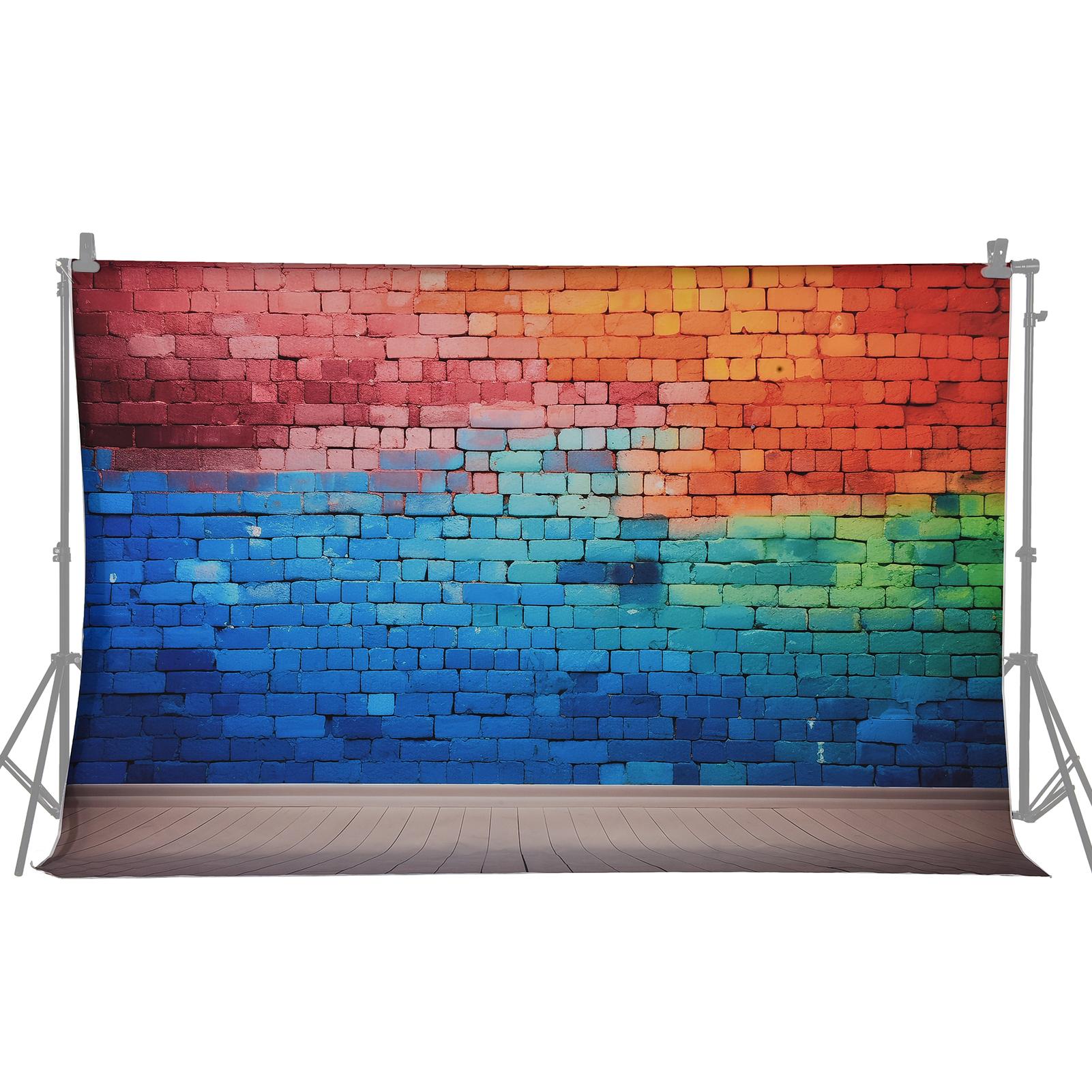 2.1 * 1.5м/ 7 * 5 футов Фотофон Портретная фотография Фоны Красочные кирпичные стены Фото Type 3