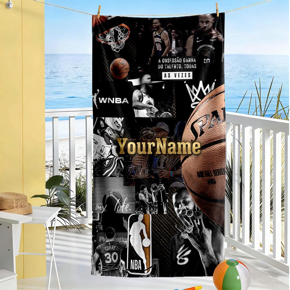 Curry Personalized Name Beach Towel Quickdry Soft Microfiber Perfect For Traveling Yoga Camping And Swimming