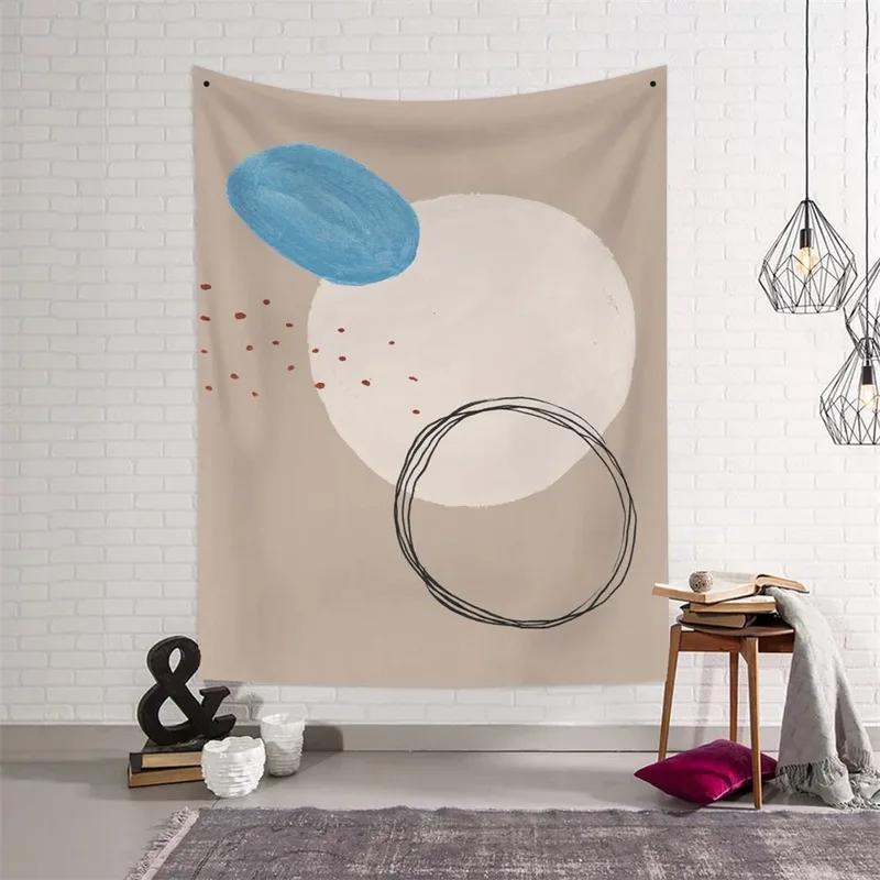 Abstract Simple Light Color Pattern Tapestry Bedroom Living Room Tapestry Home Wall Decoration Tapestry