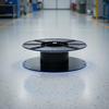 Black Plastic Cable Reel Portable Wire Spool Winder Camping Caravan
